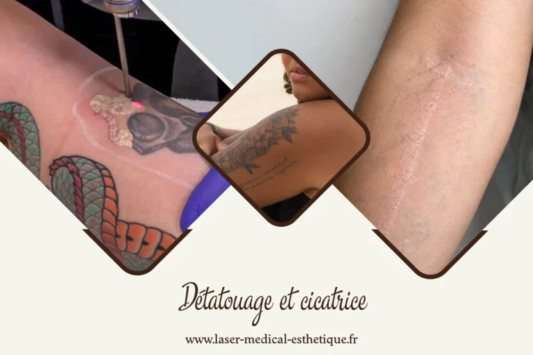Détatouage et cicatrice